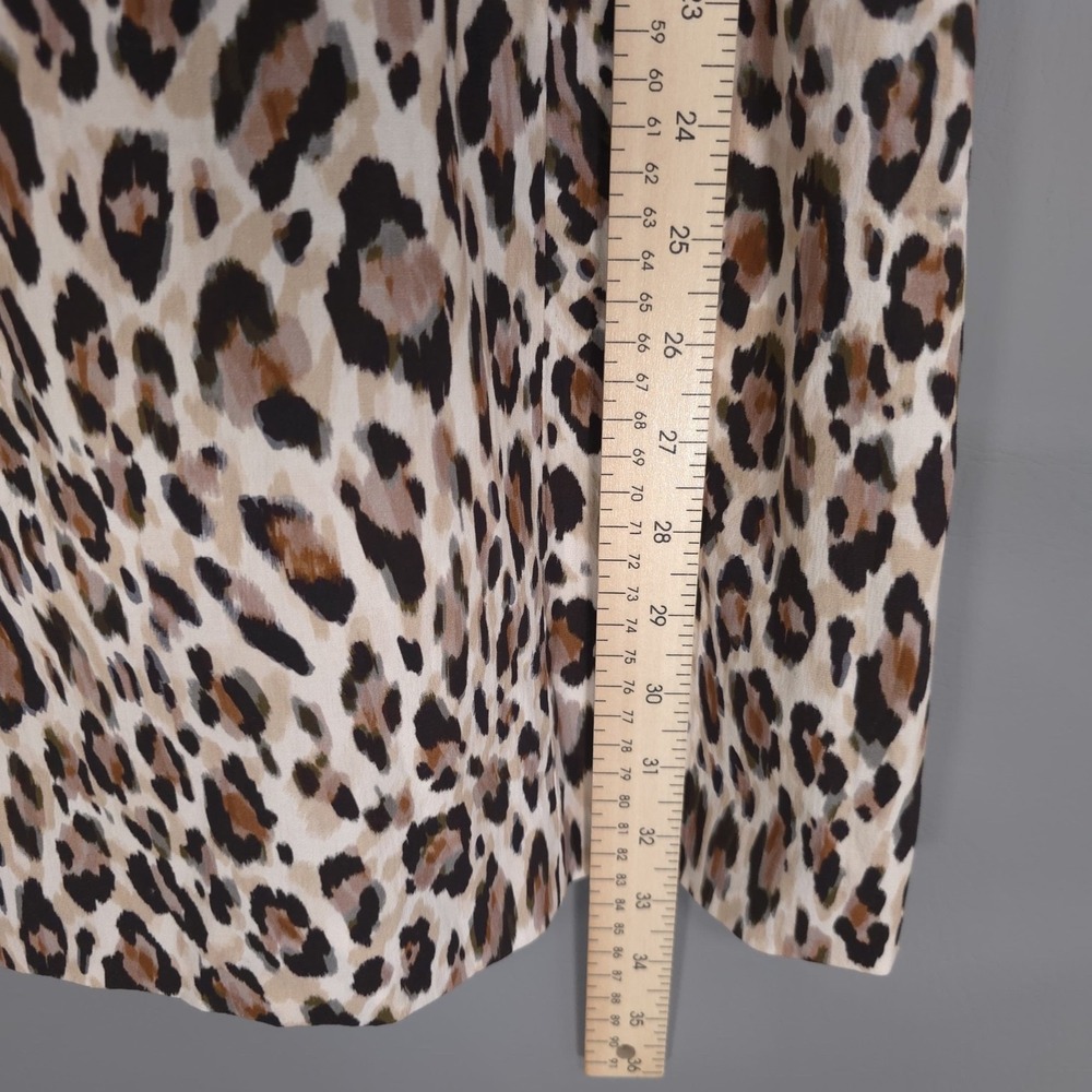 ANTHROPOLOGIE AVEC‎ LES FILLES NEW Leopard Print Cropped Jacket Dress Set Size 6 - Picture 6 of 12